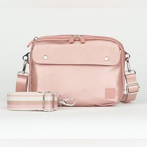 IHKWIP Everyday Essentials Crossbody With 2 Straps Rose Gold Metallic